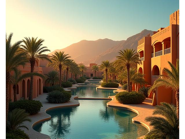 Desert oasis with spa sanctuaries